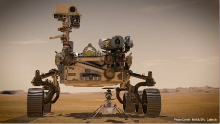 Perseverance rover explores Mars